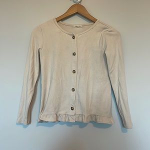 Copper Key Sweatshirt Ruffle Cardigan Sz L